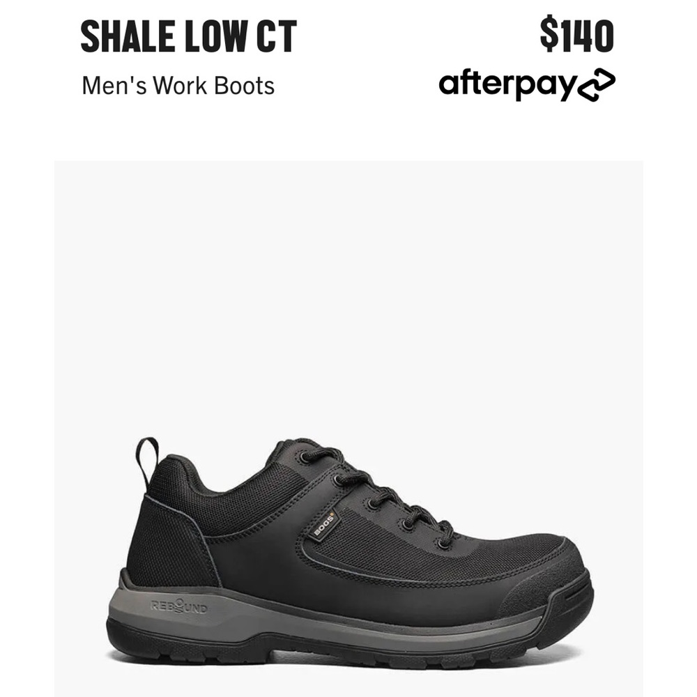 BOGS work shoes (originally $130)